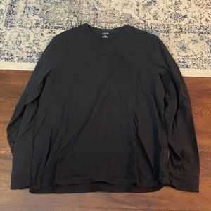 J Crew Black Long Sleeve Tee - XL